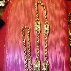 Jbk gold plated with crystal necklace